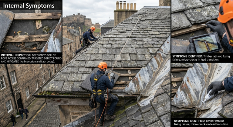 Internal Symptoms of Roof